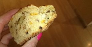 Bollitos de pan con naranja y chocolate
